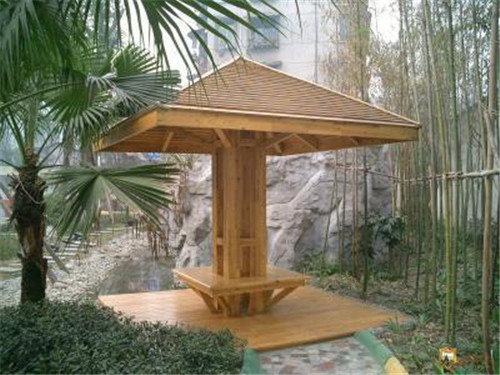 普通成都涼亭和防腐木涼亭的區(qū)別